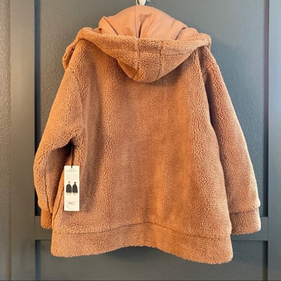 ALO YOGA Norte Sherpa Coat- Henna Pink M - Picture 7 of 7